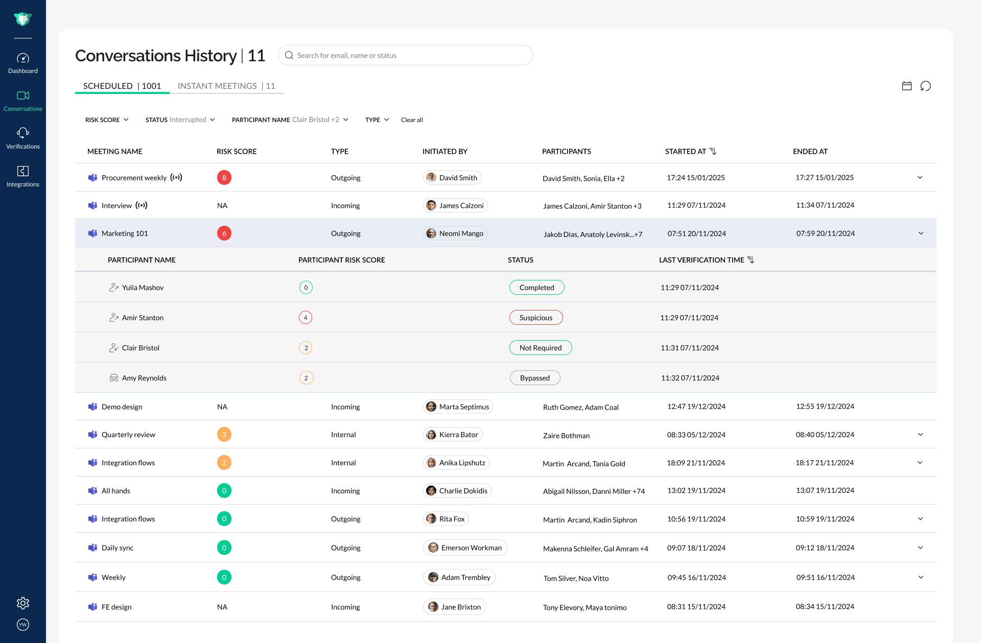 Conversation table 3